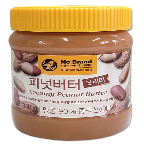 노브랜드 피넛버터크리미340g, 1개, 340g