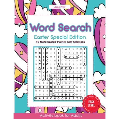 Word Search Easter Special Edition: 56 Word Search Puzzles with Solutions - Activity Book for Adults... Paperback, Amazon Digital Services LLC..., English, 9798736366897