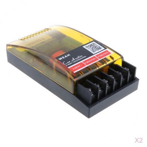 2 조각 고음질 2 유닛 크로스오버 주파수 분배기 사운드 스트림, 다색, 11.9x6.5x3.3cm, 플라스틱