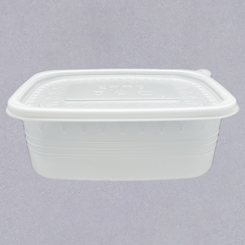 체인컴퍼니 밀폐 사각 죽용기 대 1000ml, 1세트, 50개