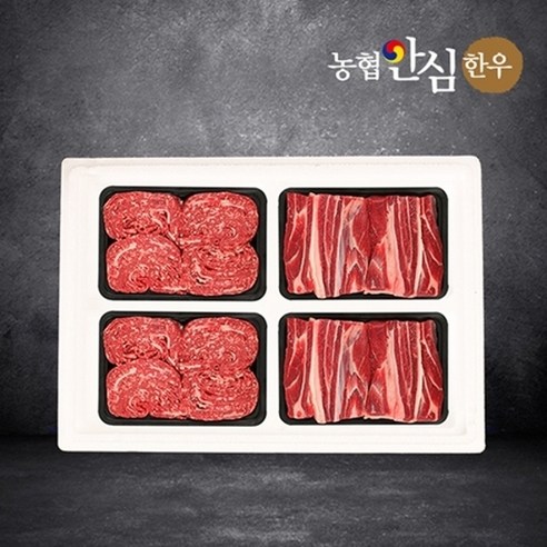 [냉장][농협안심한우] 명품 한우 정육선물세트 17호 1.6kg (1등급/불고기+국거리 각800g씩), 1개