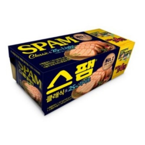 스팸 클래식 340g 3p + 25% 라이트 1p, 18세트 스팸t호 Best Top5
