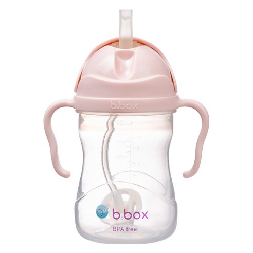 비박스 그래비티 빨대 물병, 젤라또 핑크, 240ml, 1개