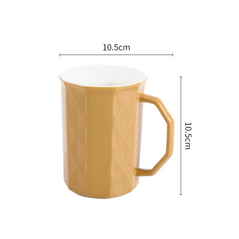 DFMEI.커피잔 세트요.Coffee cup set세라믹 머그컵 컬러 북유럽 컵 심플 대용량 가정용 컵 오피스 물컵 선물입니다, 카드, DFMEI.401-500ml.