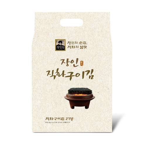 신안김 장인 직화구이 도시락김 5g*27봉 국내산 명절 선물세트, 1세트, 135g