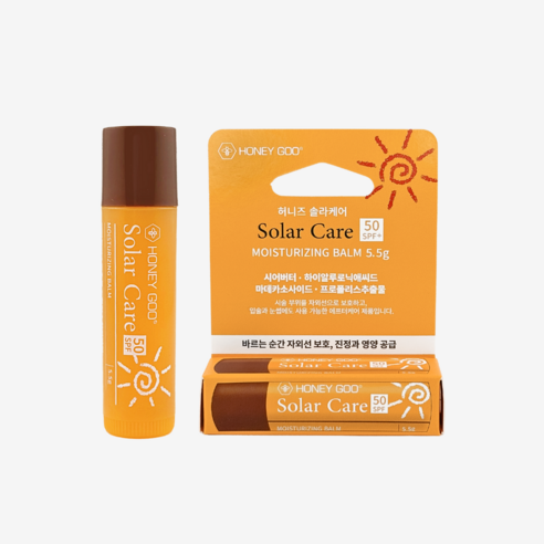 [자외선 차단 98%] 허니즈 솔라케어 5.5g SPF50+ PA++++ 멀티 썬스틱 반영구 타투 에프터케어 기능성, 1개