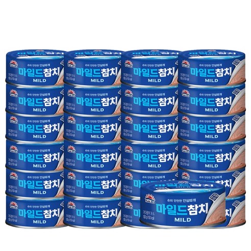 사조 마일드 참치 안심따개, 100g, 25개