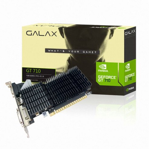 GALAX 지포스 GT710 D3 1GB LP 무소음 gtx1660슈퍼/1660super/그랙픽카드/gtx1060/rtx2070super/rtx2060super/rx580/rx570/그래픽카드rtx2060/rx570, 단일 모델명/품번