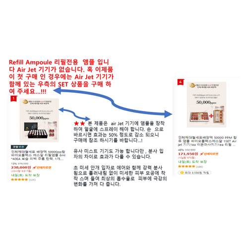 인체제대혈세포 배양액 50000pp함유바이오플렉스 에스알 리필앰플