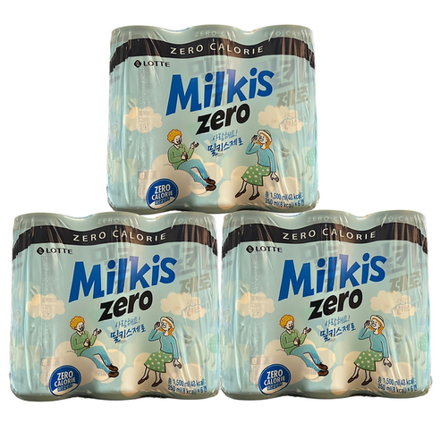 밀키스제로 250ml 18개입 (6개입X3), 18개