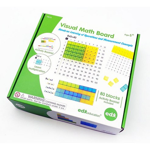 EDX 19615 곱셈 멀티 학습 비쥬얼 매쓰 보드, 1개