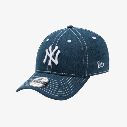 [AK PLAZA] [뉴에라키즈] MLB 뉴욕 양키스 데님 볼캡 인디고(14208929)