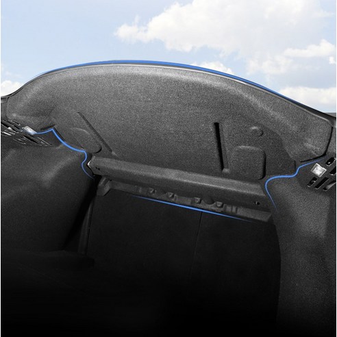 테슬라 모델3 방음단열패드 소음감소 트렁크커버, 트렁크