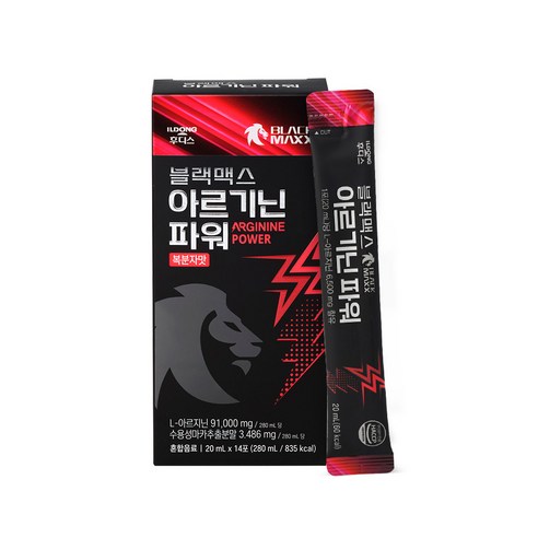 일동후디스 블랙맥스 아르기닌 파워 복분자맛 14p, 280ml, 2개