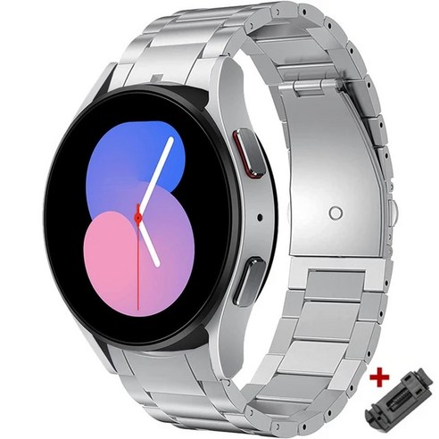 삼성 갤럭시 워치 6 44mm을 위한 무 간격 티타늄 금속 스트랩 밴드 – 갤럭시 워치 5/4/3 43mm 47mm 45mm 40 4 46 42mm 호환 팔찌, 31.gray 삼성 갤럭시 워치 6 44mm을 위한 무 간격 티타늄 금속 스트랩 밴드 – 갤럭시 워치 5/4/3 43mm 47mm 45mm 40 4 46 42mm 호환 팔찌, 31.gray