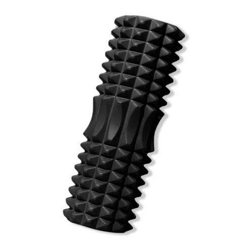 럭키바디 초승달 가정용 휴대용 폼롤러 33cm, 시크블랙, 1개