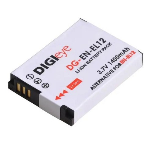 니콘 쿨픽스 A1000 B600 W300 A900 AW100 AW110 S6300 S8100 S8200 S9300 S9300 S9400 P310 용 EN-EL12 ENE, 01 1 battery, 1개