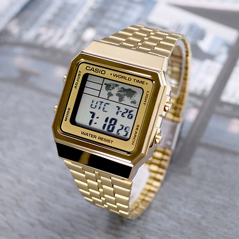 카시오 A500WGA-9 디지털 시계 남녀공용CASIO 경량 시계 aq-230a-1d