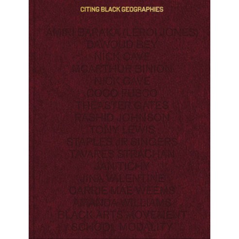 (영문도서) Citing Black Geographies Hardcover, Gray, English, 9798985761313