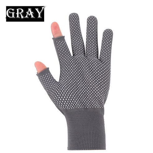 논슬립엄지검지오픈장갑 핸드폰 장갑 고신축나일론 점박이장갑 미끄럼방지 정밀장갑, 10개, 블랙