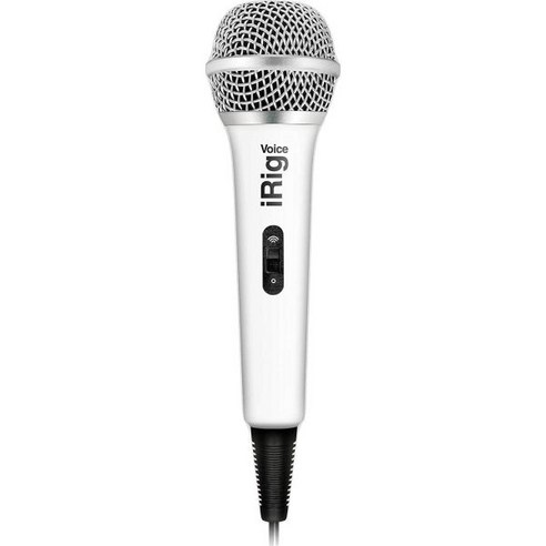 IK Multimedia 아이케이 멀티미디어 iRig 음성 노래방 마이크 화이트, Blau, White imimsc-701