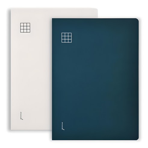 뮤니드 It handy Grid 사철누드 노트 2종 세트, Navy + Ivory, 1세트