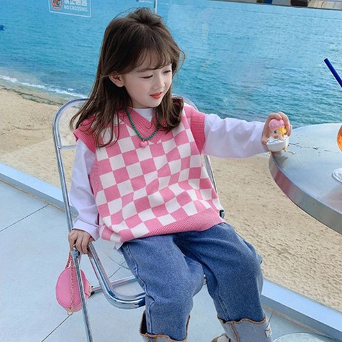 여아 니트조끼 블랙 추천상품 사랑스러운 겨울을 위한 완벽한 선택: 재한 여아 가디건 니트조끼