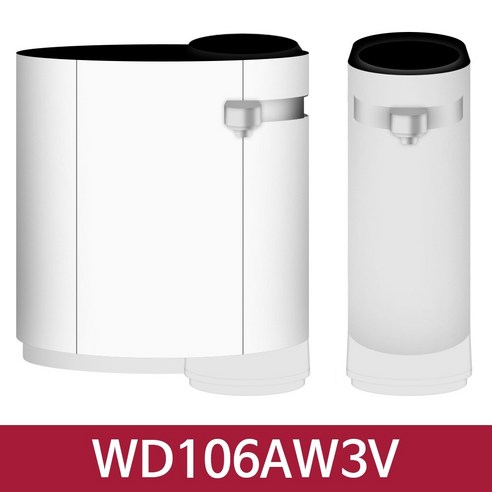 LG 퓨리케어 WD106AW3V 슬림 스윙 정수기 정수전용 방문관리형 화이트 / KN