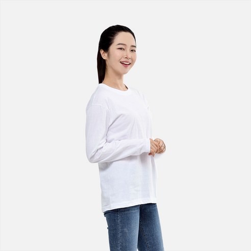 편안하면서도 세련된 필수품: 완티 남녀공용 베이직 무지 라운드 티셔츠