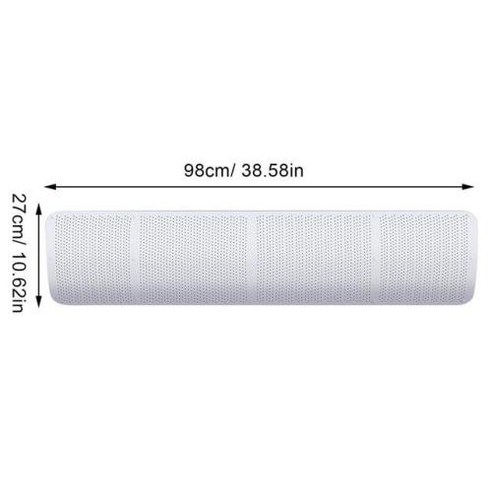 삼성창문형에어컨 DARAM 벽걸이 소형 청소 원룸 자취방 야외 캠핑 범용 에어컨 윈드 디플렉터 실드 직접 날림 방지 콘센트 배플, 1) White