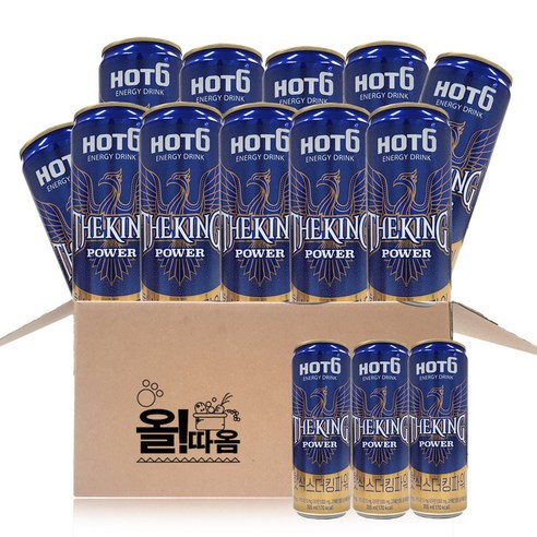 (올따옴) 롯데칠성 핫식스 더킹 파워 355ml 14입, 14개