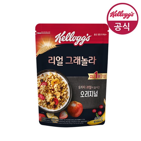 켈로그 그래놀라 시리얼 2박스 선택 구매, 400g x 2개 
과자/초콜릿/시리얼