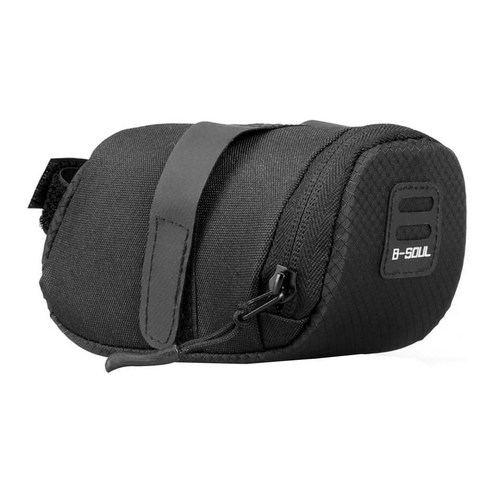 SJSHOP 웨지 자전거 사이클 안장 가방 MTB 도로 자전거 좌석 팩 아래, 블랙, {"사이즈":"15x7x7cm"}, {"수건소재":"폴리 에스터"}