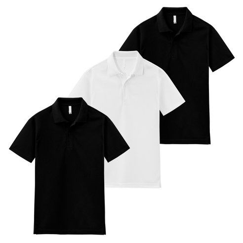 3장묶음 (1+1+1) 남녀공용 드라이 쿨론 카라 반팔티 3장 무지 기능성 냉감 쿨티셔츠 반팔 쿨 티셔츠 MDBT142TS