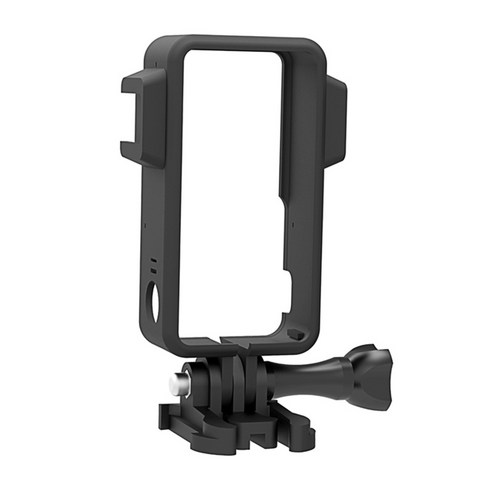 DJI Action 2 듀얼 스크린 카메라용 카메라 본체 보호 프레임 플라스틱, 3.84x1.02x2.17인치, 검은 색, ABS