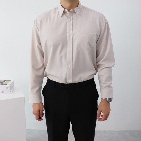 클리크 남자 셔츠 링클프리 구김없는 스판 베이직 기본셔츠 13가지 컬러 빅사이즈