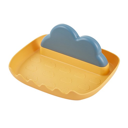 냄비 뚜껑 부엌용품 테이블 다기능 젓가락 국자 도마 장치 수납대 창의 구름 냄비 삽, 노랑, 황색