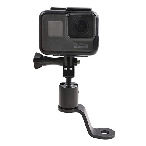 PCTC 오토바이 바이크 핸들바 마운트 카메라 360도 회전 고정 브래킷 GoPro Hero 12/11/10/9/8/7/6/5 DJI OSMO 액션 포켓 스포츠 라이딩 백뷰 액세서