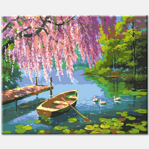 모모픽스페인팅 DIY명화그리기 40x50cm, 꿈의 데이트, 1개
