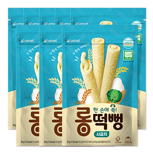 아이배냇 유아용 롱떡뻥 씰과자 30g, 4개, 자색고구마맛