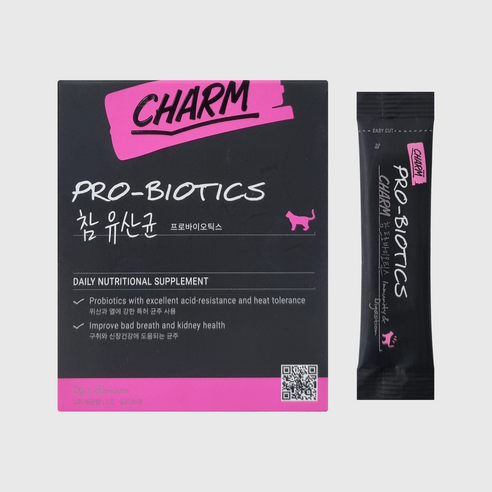 페피테일 반려동물 고양이 참 유산균 2g (캣 프로바이오틱스 동물병원용 유산균 함유 면역력 강화 신장에 도움), 1회분, 장건강/유산균, 30개