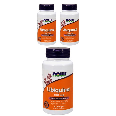 나우푸드 유비퀴놀 100mg 소프트젤, 3개, 60정