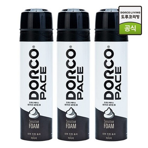 도루코 면도기용품 센서티브 쉐이빙폼 210ml x 12개 1박스