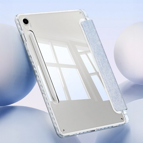 갤럭시탭을 위한 완벽한 보호와 스마트한 기능, 스냅케이스 투명 스마트 북커버 케이스 유니드