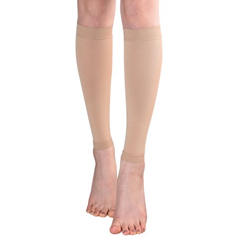원더워크 의료용압박스타킹 종아리형 베이지색, 2세트, 종아리/무릎형