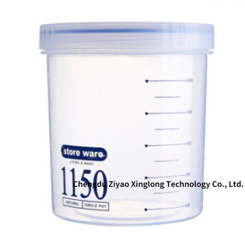 다용도 플라스틱 밀폐통 분유 케이스 간식 오곡 잡곡 방습 수납함입니다, 1 건, 블루 1150ml 입니다