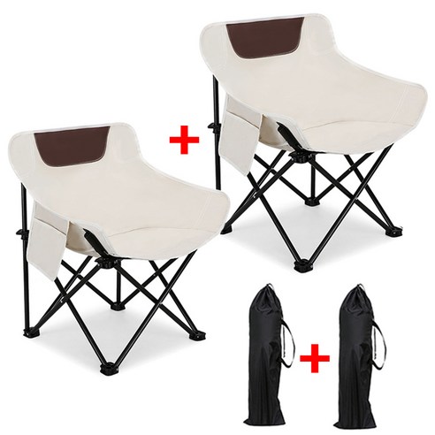 접이식 캠핑의자 경량 캠핑 애호가 필수품: 초경량 1+1 접이식 캠핑 의자 세트 접이식 캠핑의자 경량