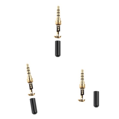 이어폰 헤드셋3개 유니버설 DIY 3.5mm 플러그 수 헤드, 쇼, 설명