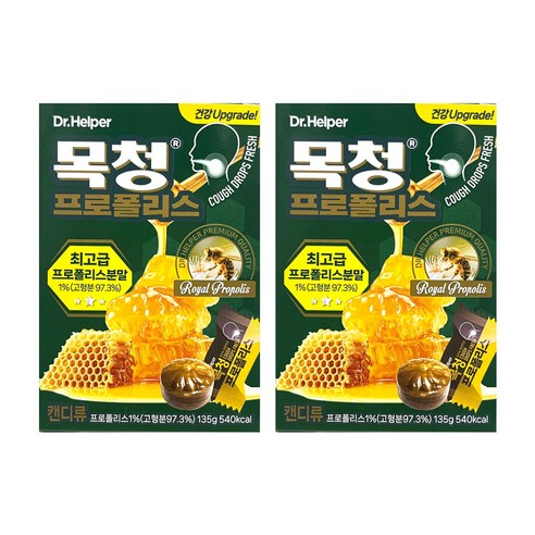 닥터헬퍼 목청 프로폴리스 대용량 30정, 2개, 135g