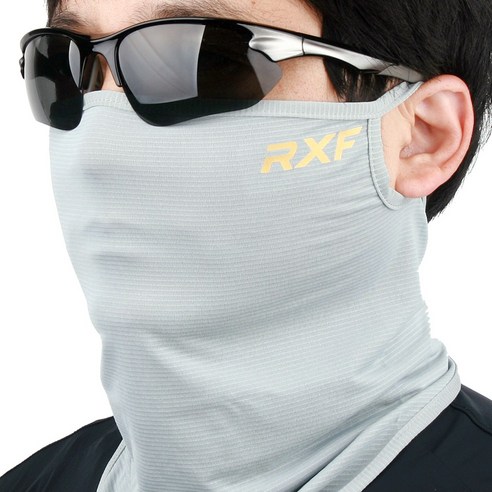 RXF X6 2023년형 냉감마스크 스포츠마스크 골프마스크 쿨워머 여름 넥워머 멀티스카프 쿨스카프 쿨넥 KC인증완료, 그레이